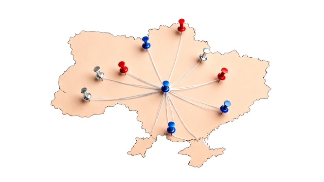 Карта доставки по Україні